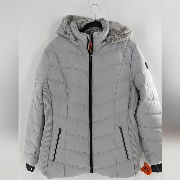 Nautica Jackets & Blazers - Nautica Gray Puffer removable hood Jacket New XXL